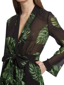 L'AGENCE Arabell Leaf-Print Romper -Outlet L'AGENCE Store unnamed file 955