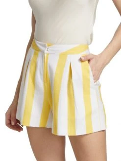 L'AGENCE Vittoria Striped High-Waisted Shorts 3 L'AGENCE Vittoria Striped High-Waisted Shorts -Outlet L'AGENCE Store unnamed file 960