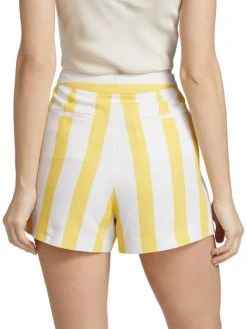 L'AGENCE Vittoria Striped High-Waisted Shorts 4 L'AGENCE Vittoria Striped High-Waisted Shorts -Outlet L'AGENCE Store unnamed file 961
